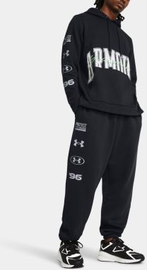 Čierne tepláky Under Armour UA Essential Flc Nov Puddle