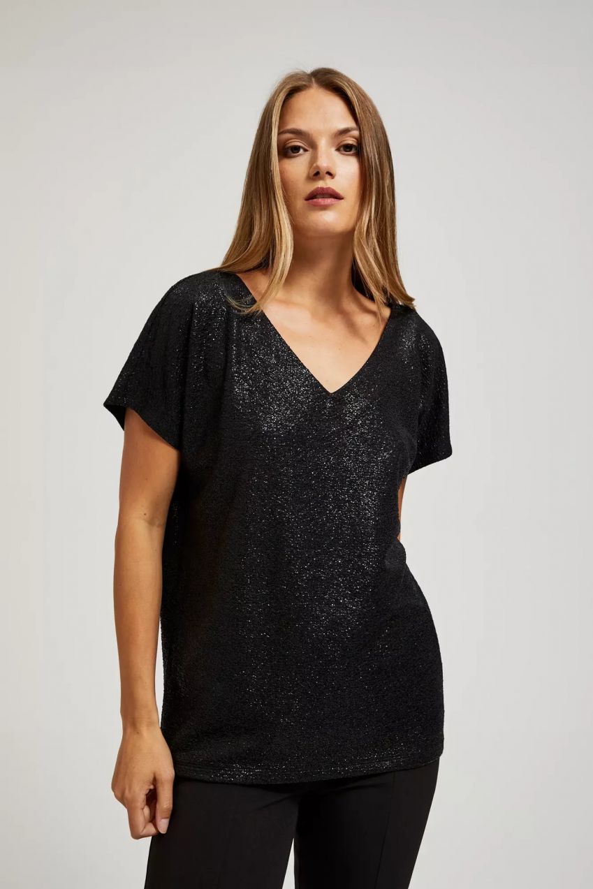 V-neck blouse
