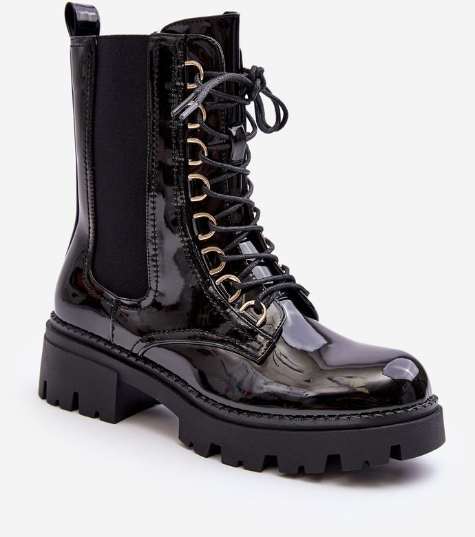 Women's Black Shoes Charmea Patent Worker