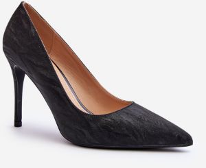 Black Klonisa high heels embellished with glitter