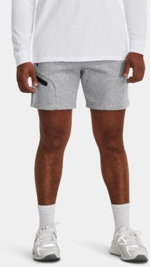 Svetlosivé športové kraťasy Under Armour UA Unstoppable Flc Shorts