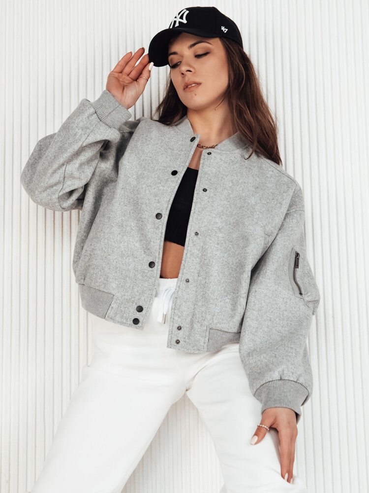 BONDAI women's bomber jacket grey Dstreet