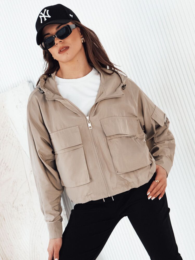 Women's transitional jacket BUNOL beige Dstreet