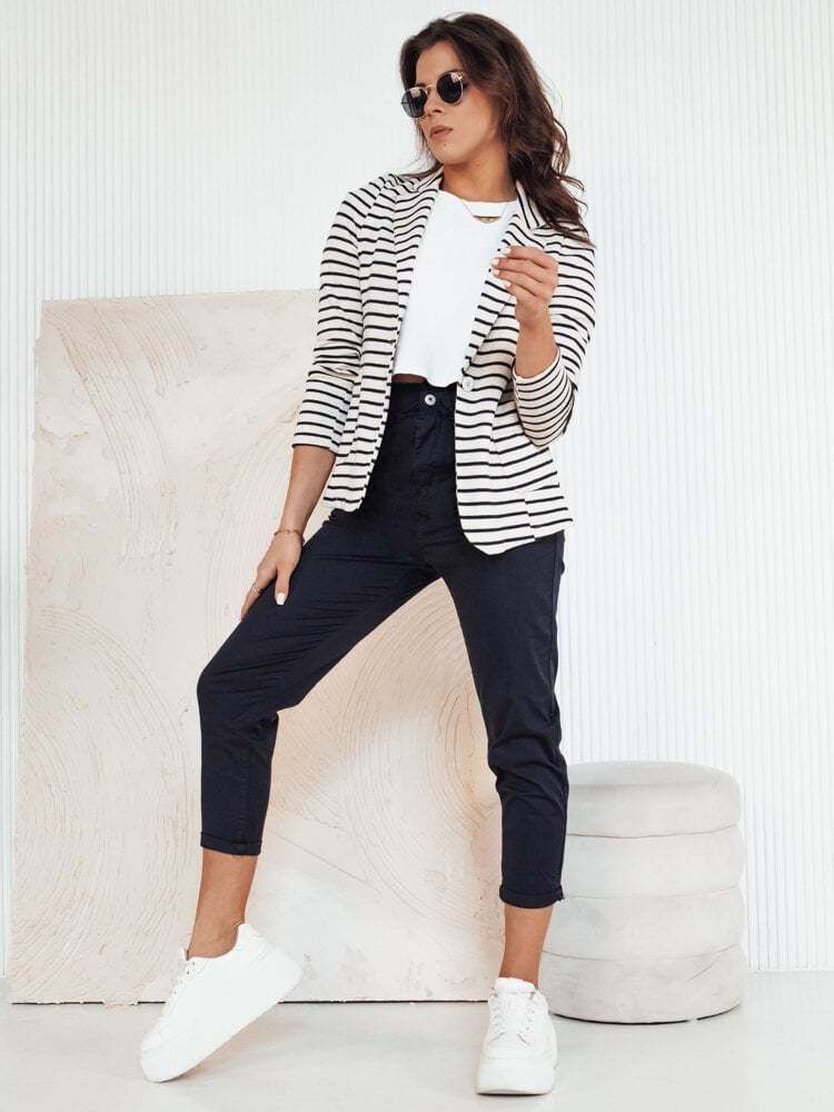 Women's trousers MAFRA navy blue Dstreet