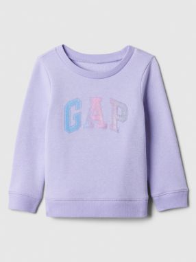 Fialová dievčenská mikina s logom GAP