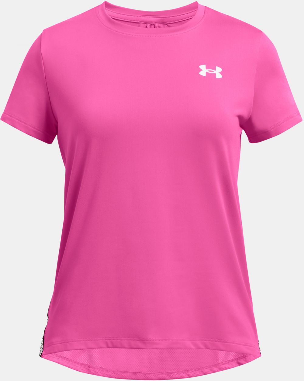 Tmavo ružové dievčenské športové tričko Under Armour Knockout Tee