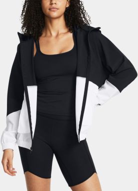 Bielo-čierna dámska športová bunda Under Armour ARMOURSPORT CARGO OS Jkt