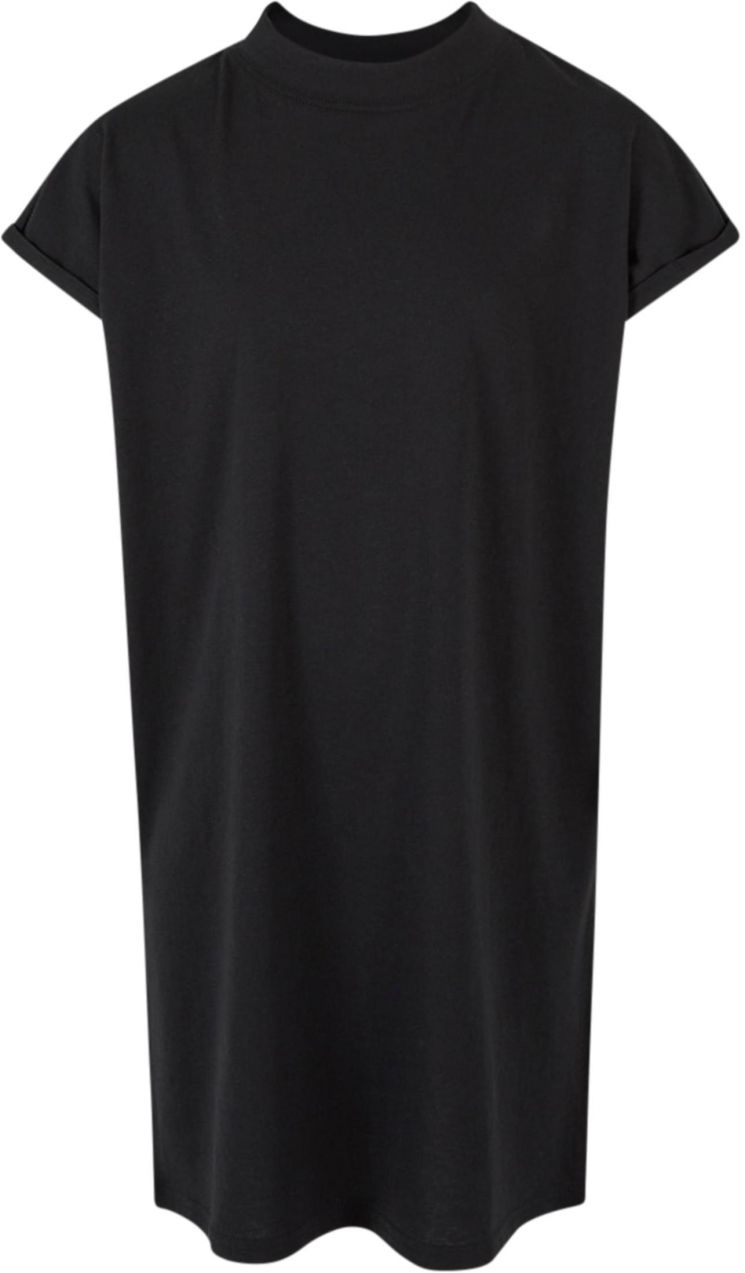 Extended Shoulder dress for girls - black