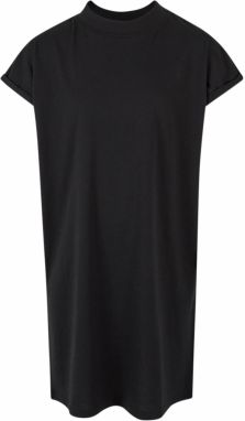 Extended Shoulder dress for girls - black