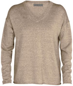 Svetr Icebreaker  Flaxen LS V Sweater