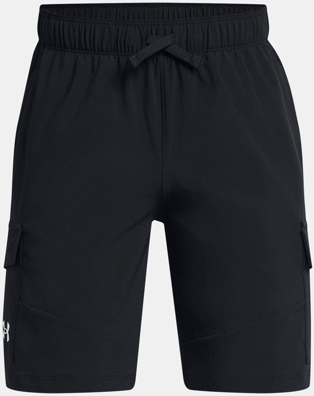 Čierne chlapčenské športové kraťasy Under Armour UA Pennant Woven Cargo Short