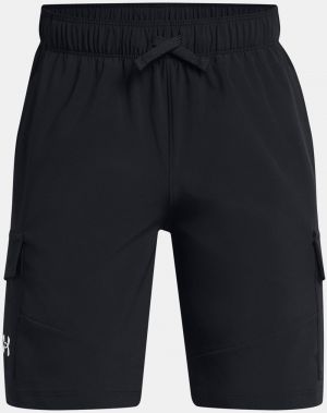 Čierne chlapčenské športové kraťasy Under Armour UA Pennant Woven Cargo Short