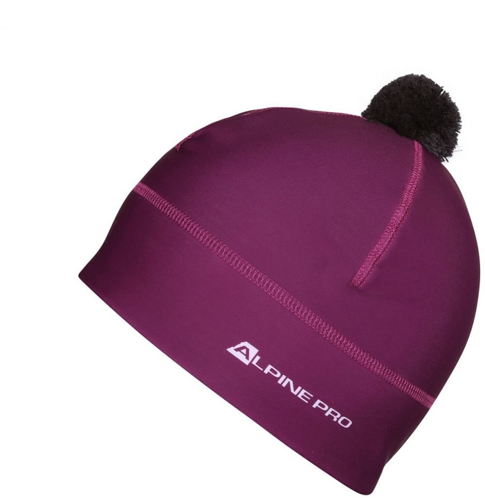Functional cap with pompom ALPINE PRO ABERE holyhock