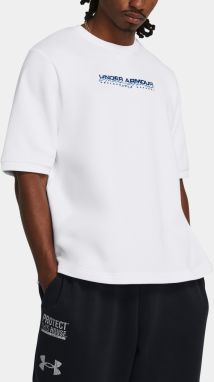 Biele pánske tričko Under Armour UA Essential Flc OS SS Crew