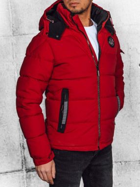Men's Burgundy Quilted Dstreet Jacket