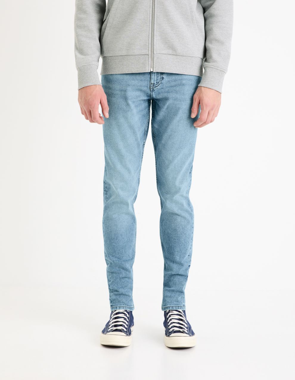 Svetlomodré skinny fit džínsy Celio Foskinny