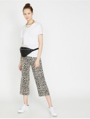 Nohavice s potlačou Koton Leopard