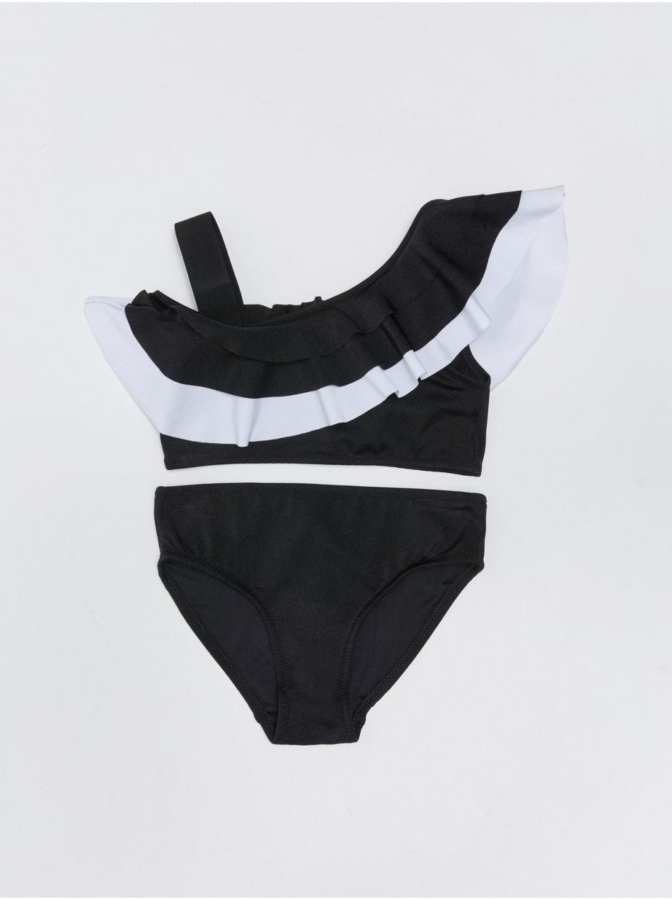 LC Waikiki dievčenské bikiny s volánikmi