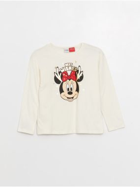Detské tričko s dlhým rukávom a potlačou Minnie Mouse od LC Waikiki