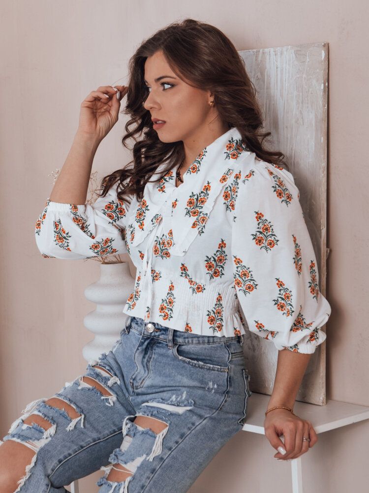 Women's blouse ORMIAN white Dstreet