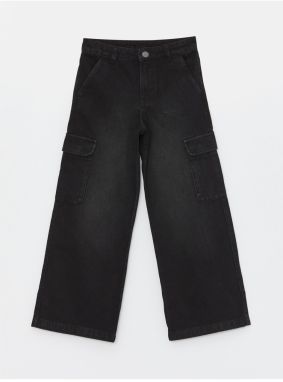 LC Waikiki Wideleg Girl's Cargo Jean Trousers