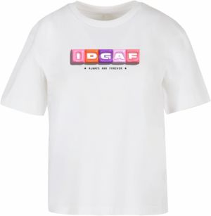 Women's T-shirt IDGAF - white