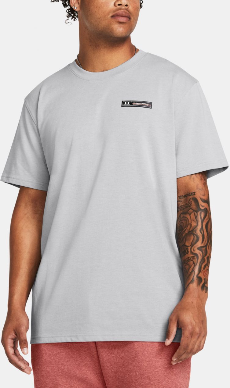 Svetlosivé tričko Under Armour UA HW ARMOUR LABEL SS