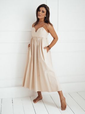 ELIENE midi dress light beige Dstreet