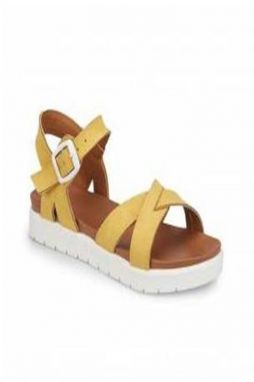 Polaris  91.508159.b Yellow Baby Girl Sandals