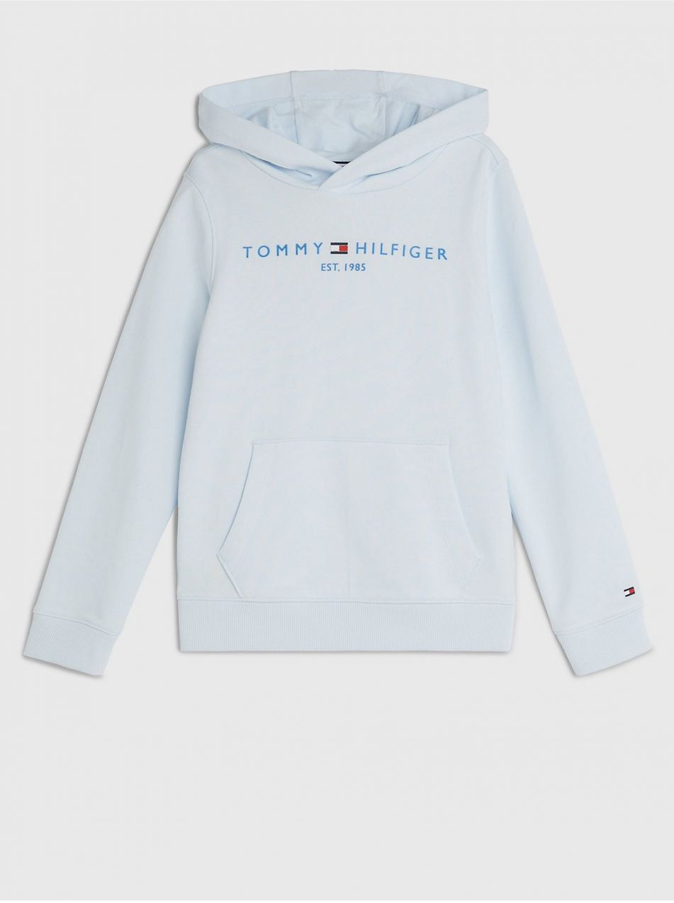 Svetlomodrá chlapčenská mikina s kapucňou Tommy Hilfiger