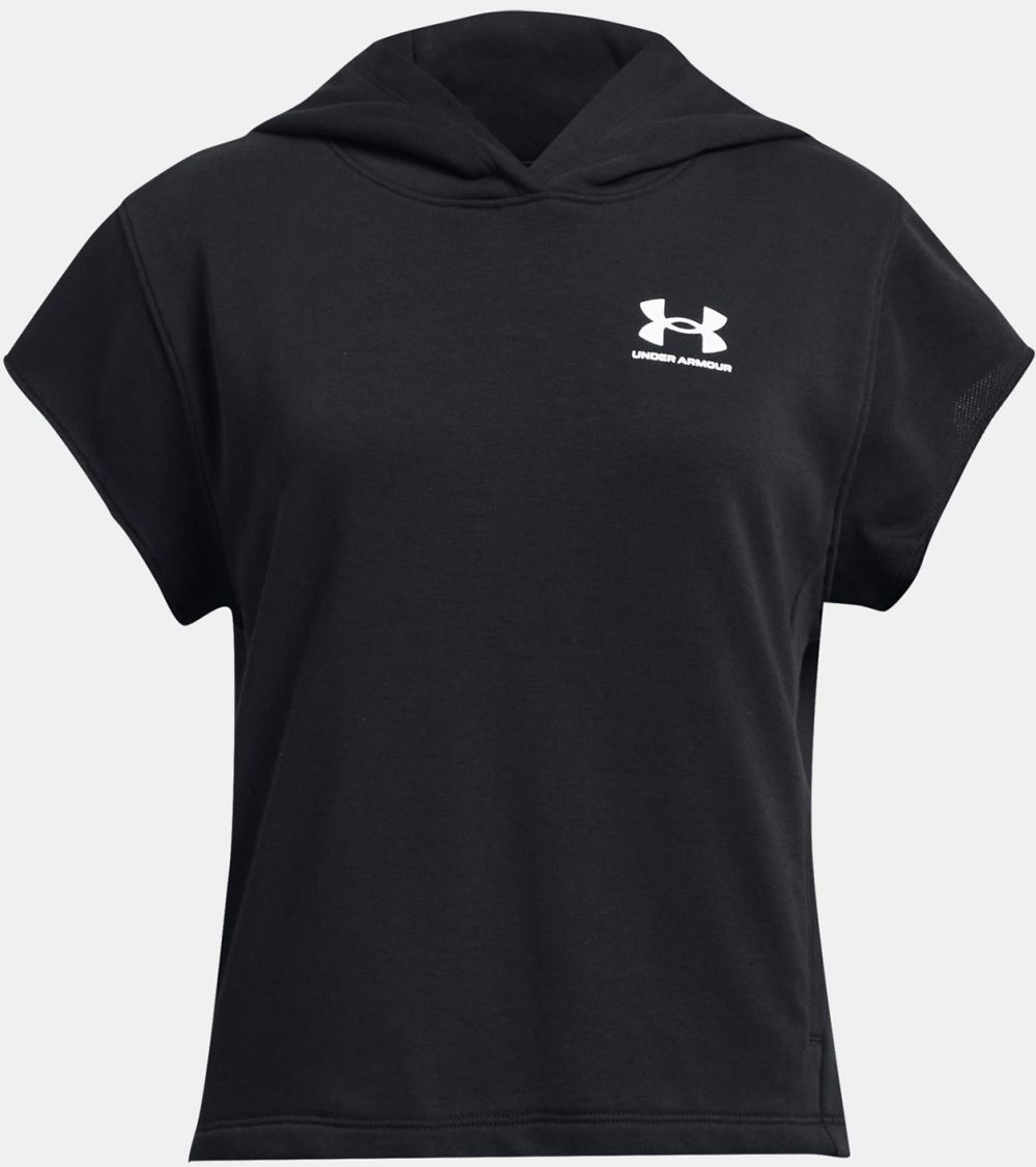 Čierna športová mikina Under Armour UA G Rival Try SS Cut Hdy