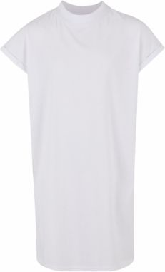 Turtle Extended Shoulder dress for girls - white
