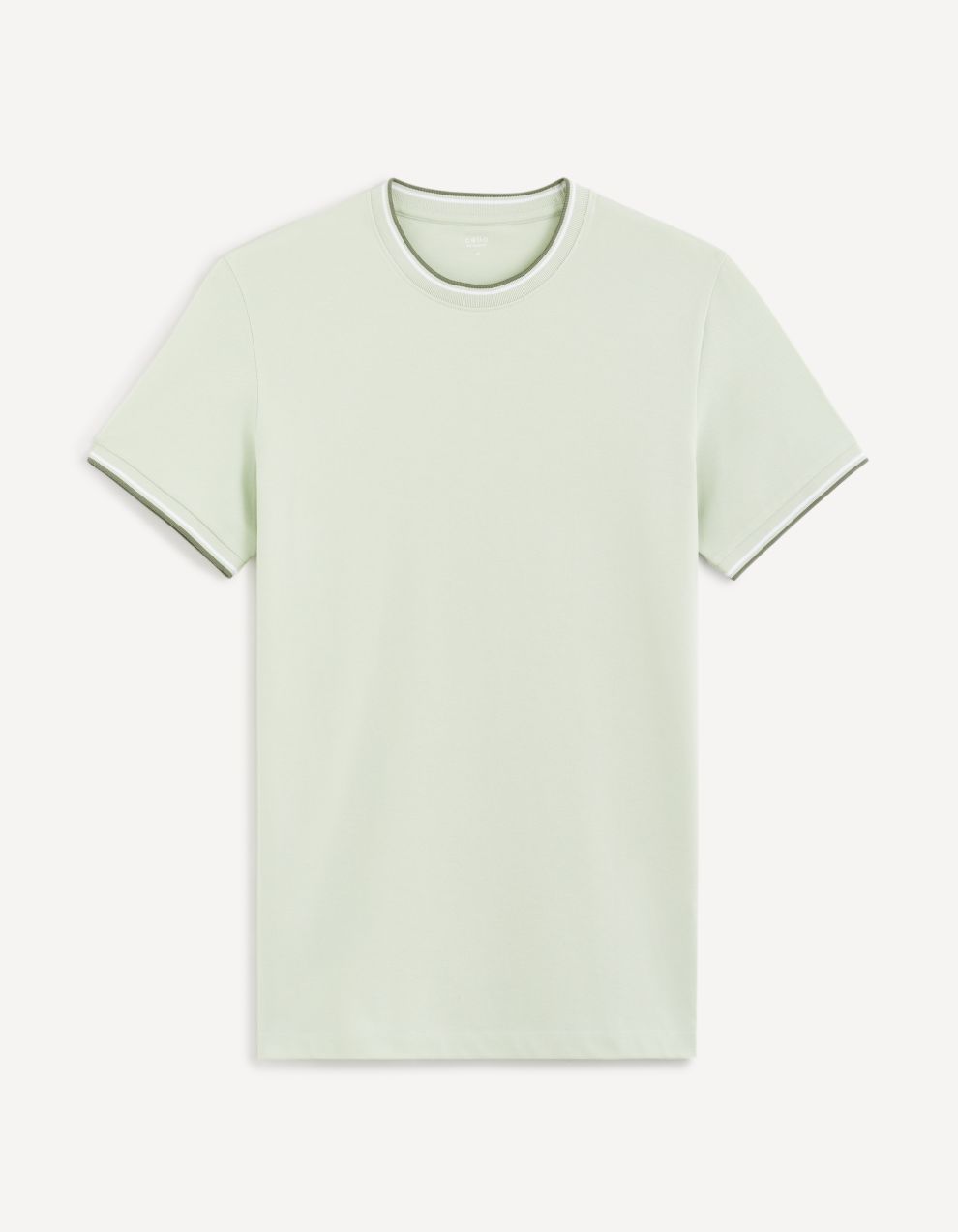Mentolové pánske basic tricko Celio Geteraye