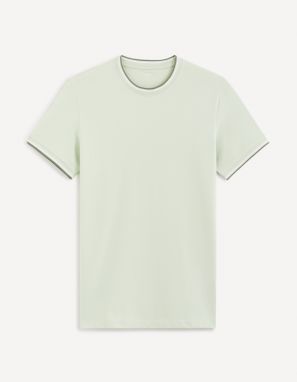 Mentolové pánske basic tricko Celio Geteraye