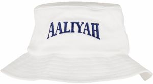 Aaliyah Logo Bucket Hat White