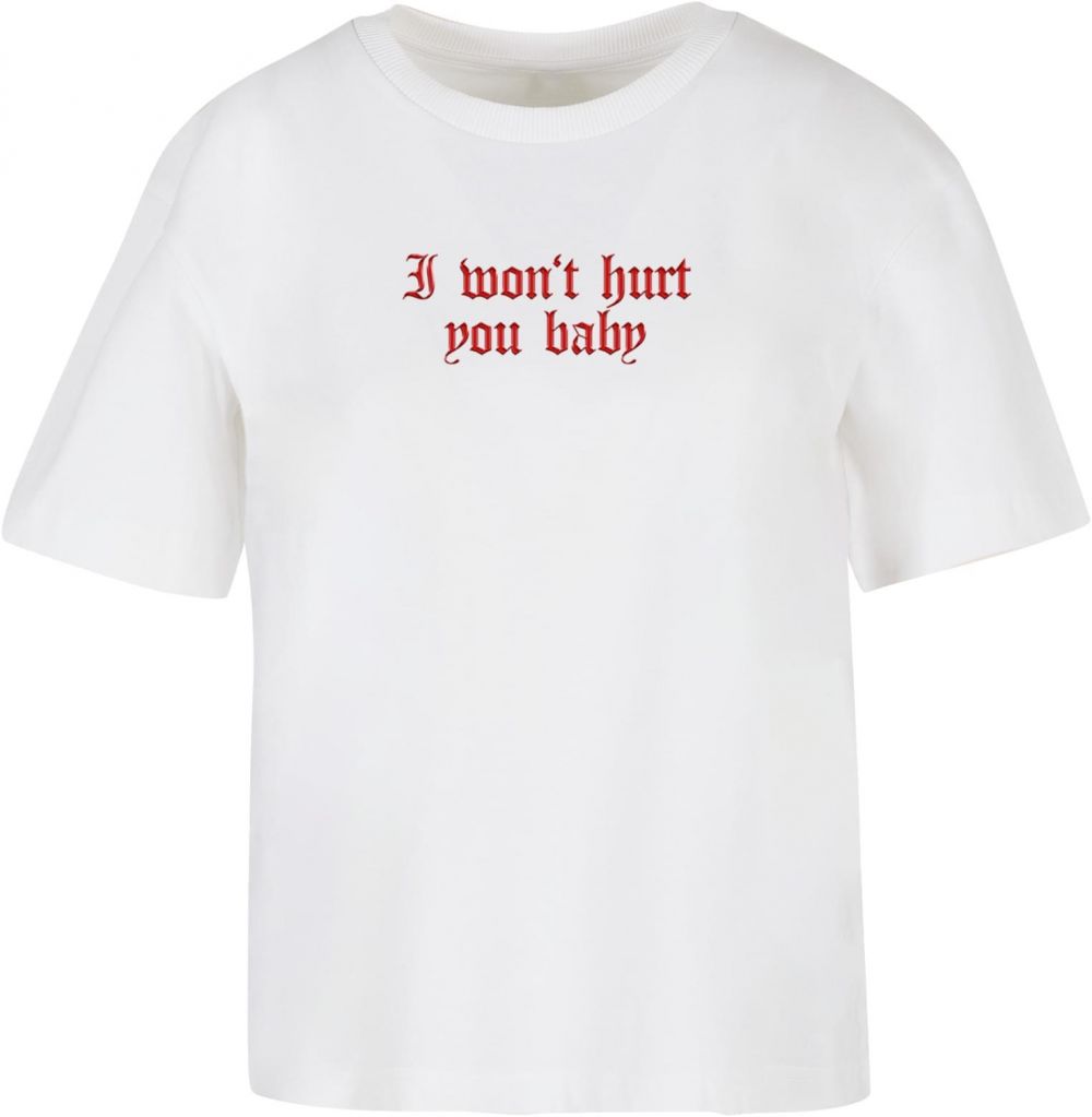 Women's T-shirt I Won't Hurt You Baby - white
