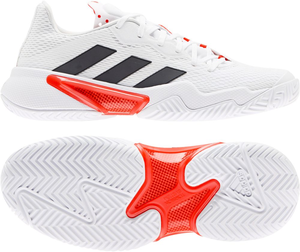 adidas Barricade W Core Black/Gold Met/Carbon EUR 40 2/3 Women's Tennis Shoes