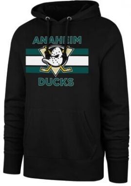 Men's Sweatshirt 47 Brand NHL Anaheim Ducks BURNSIDE Pullover Hood