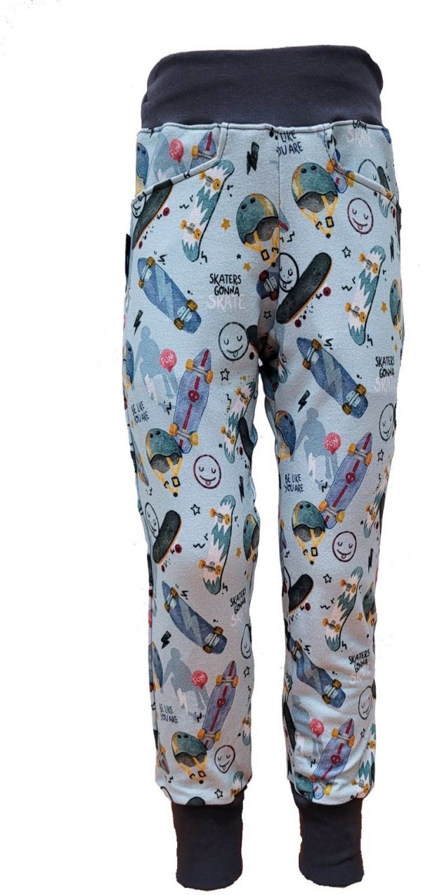 Boys' sweatpants MIK - sv. šedé SKATE