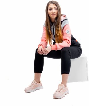Dámska tepláková súprava GLANO - čierna/svetlosivá