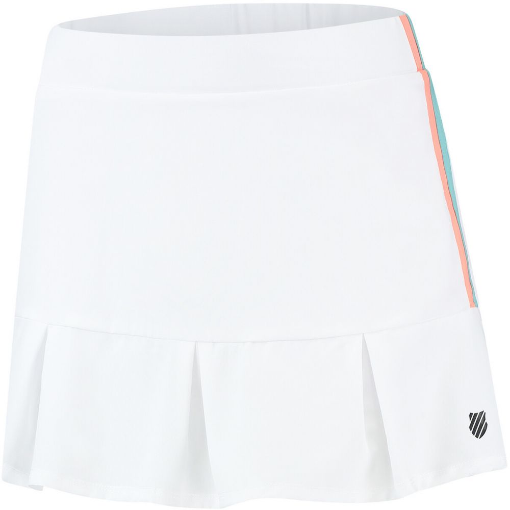 Women's K-Swiss Hypercourt Pleated Skirt 3 White L