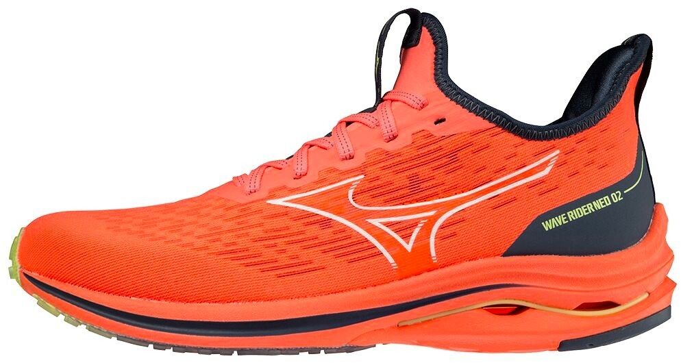 Mizuno Wave Rider Neo 2 Neon Flame/White Women's Running Shoes