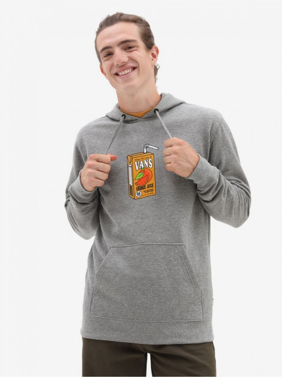 Mikiny s kapucou pre mužov VANS - sivá