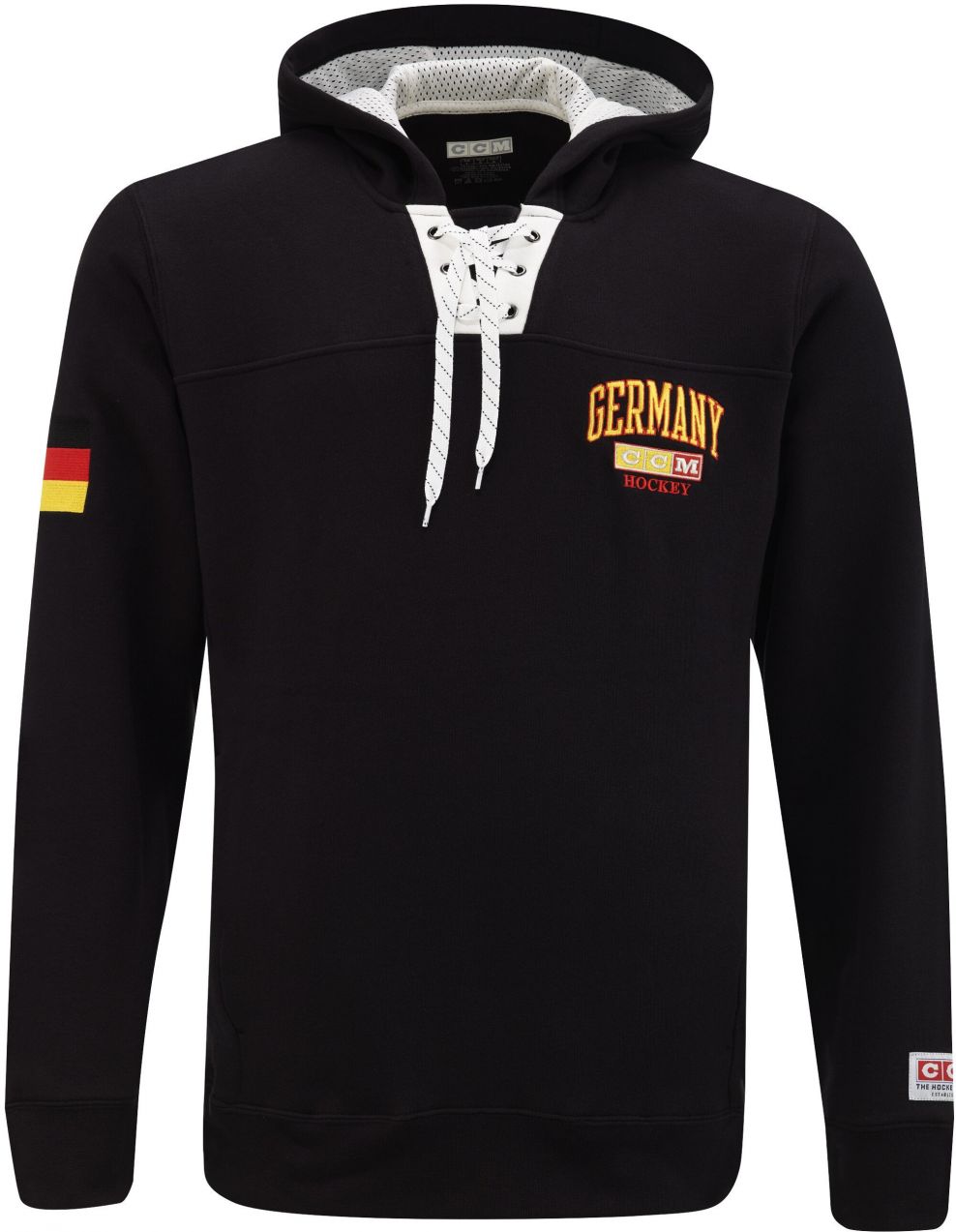 Men's sweatshirt CCM FLAG HOODIE TEAM GERMANY Black SR