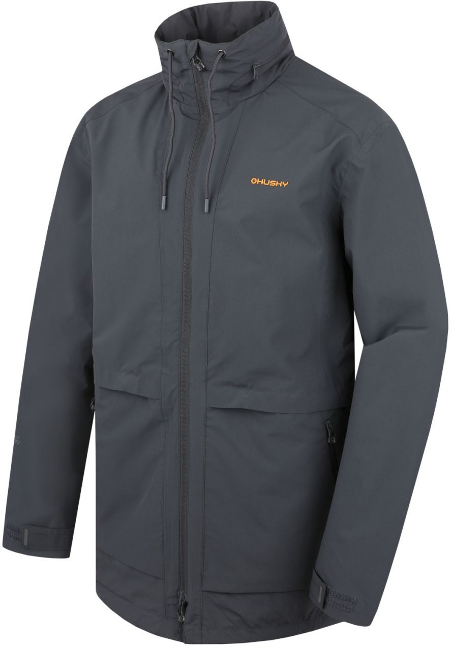 Men's hardshell coat HUSKY Nevr M dk. Grey
