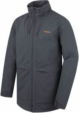 Men's hardshell coat HUSKY Nevr M dk. Grey