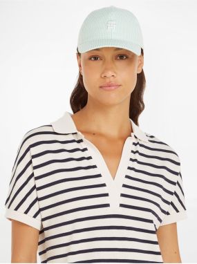 Čiapky, čelenky, klobúky pre ženy Tommy Hilfiger - svetlomodrá, biela