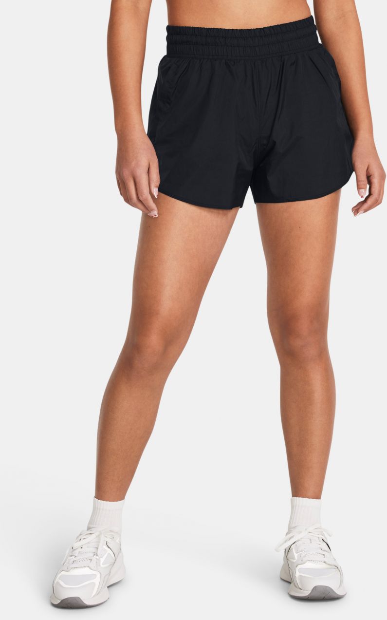 Čierne športové kraťasy Under Armour Flex Woven 3in Crinkle Sts
