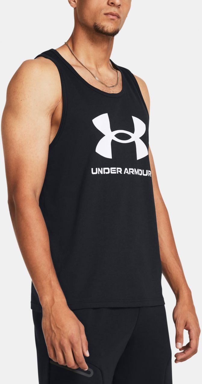 Čierne tielko Under Armour UA SPORTSTYLE LOGO TANK
