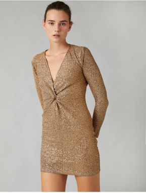 Koton Women's Gold Dress